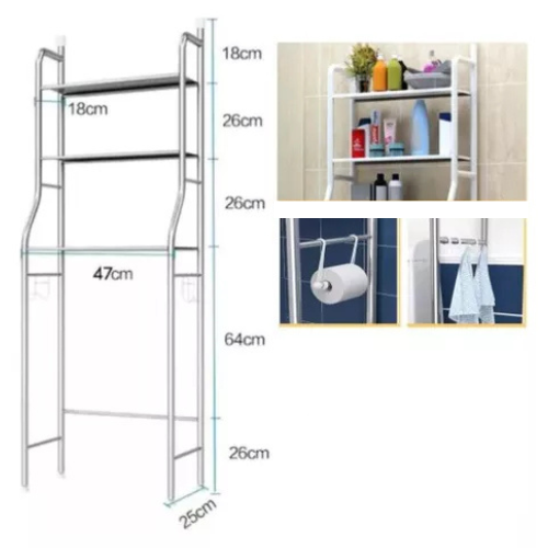 Estante Multiusos de Baño 3 Pisos